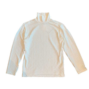 Turtleneck Waffle Pan Bottoming Shirt