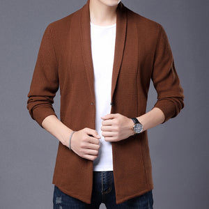 Solid Color Thin Knit Cardigan