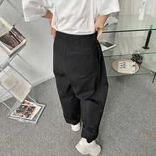 Load image into Gallery viewer, Wide Leg Asymmetric Cropped Casual Pants
