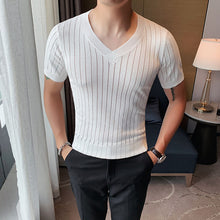 Load image into Gallery viewer, Thin Knit V-Neck Slim Top
