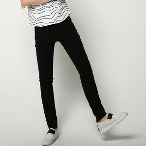 Thin Knee Ripped Black Slim Jeans