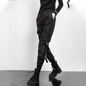 Slim Fit High Waist Leggings Cargo Pants