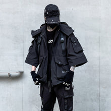 Load image into Gallery viewer, Techwear Dark Cargo Jackets
