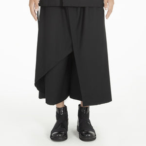 Loose Wide Leg Cropped Culottes