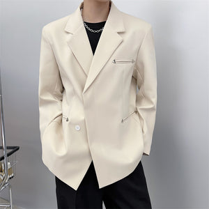 Simple Solid Color Blazer