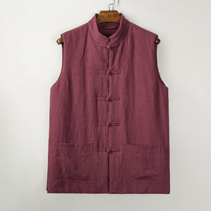 Winter Retro Thickened Stand Collar Vest