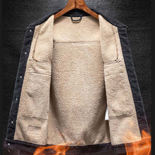 Load image into Gallery viewer, Winter Thick Workwear Denim Jacket
